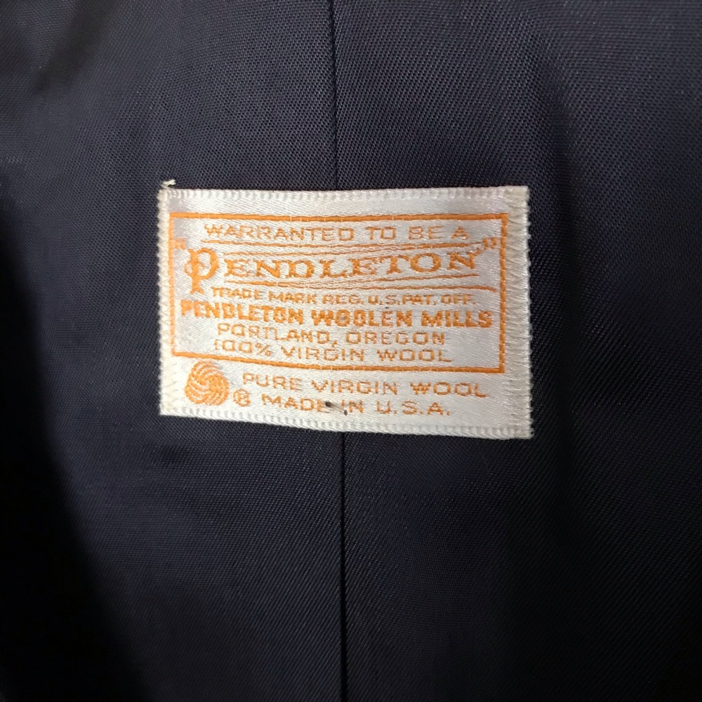 Vintage Pendleton Wool Jacket Patch Blazer -36 Ch… - image 2